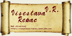 Višeslava Repac vizit kartica